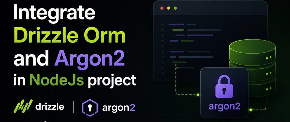 Drizzle ORM and Argon 2 integration in NodeJs